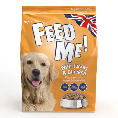 HiLife FEED ME - Turkey & Chicken Dry Dog food - Economy Pack: 12kg (6 x 2kg)