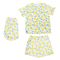 TIAKI Pet & Parent Pyjama im Partnerlook, Zitrone Pyjama für Hundeeltern Größe L + passendes Hundeshirt Rückenlänge 35 cm