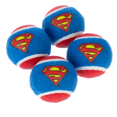 Warner Bros.™ DC komplet teniških žogic Superman - 4 kosi (po Ø 6,3 cm)