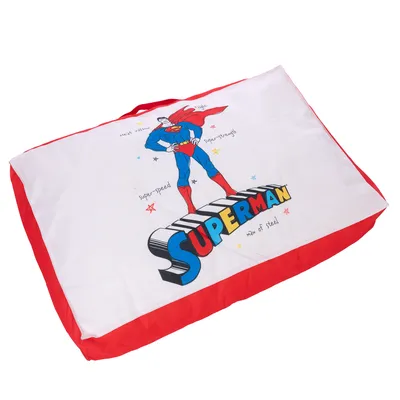 Warner Bros.™ DC Matelas Superman - taille S : L 80 x l 50 x H 15 cm