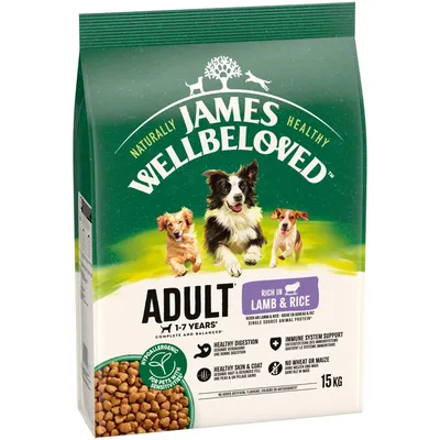 James Wellbeloved Adult Dog Hypoallergenic Lamb & Rice - Economy Pack: 2 x 15kg James Wellbeloved Adult Dog Hypoallergenic Lamb & Rice - Economy Pack: 2 x 15kg