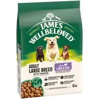James Wellbeloved Adult Large Breed Hypoallergenic Lamb & Rice - 15kg