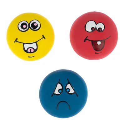 zooplus Basics emoji-latexbolde til hunde - sæt med 3 (Ø 5 cm hver)