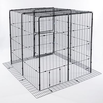 TIAKI Enclos d'extérieur, noir pour chat