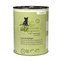 Ekonomipack: catz finefood på burk 24 x 400 g - Lax & fågel