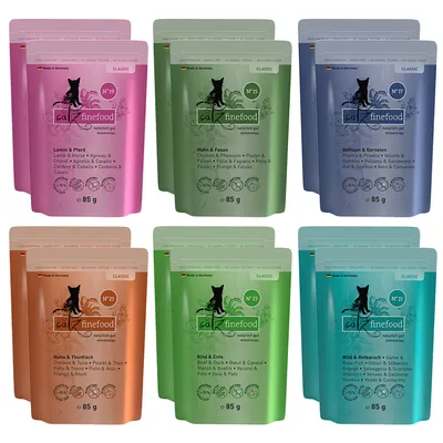 catz finefood Pachet mixt de testare 12 x 85 g - Mix II (6 sortimente)
