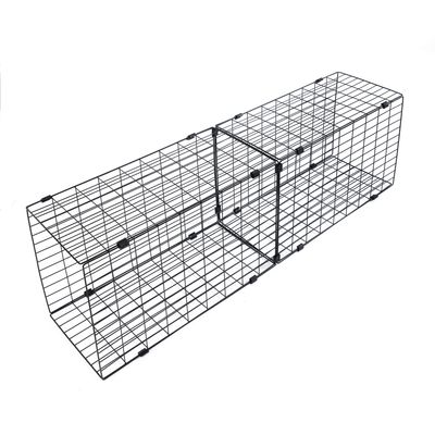 TIAKI buitenkattenverblijf, zwart Accessoires: Bijpassend tunnelelement, L 140 x B 40 x H 30 cm