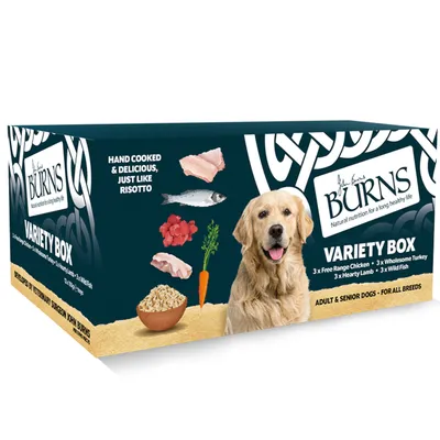 Burns 6 x 395 g comida húmeda para perros - Cordero sabroso, verduras y arroz integral