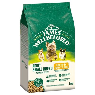James Wellbeloved Adult Small Breed - Kalkoen & Rijst