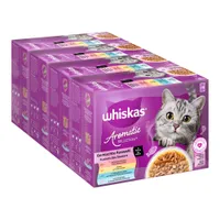 Whiskas 1+ Aromatic Selection 96 x 85 g - Mix in Sauce