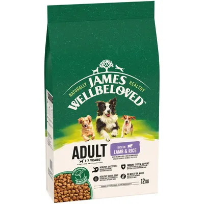 James Wellbeloved Adult Dog Hypoallergenic Lamb & Rice - 12kg James Wellbeloved Adult Dog Hypoallergenic Lamb & Rice - 12kg