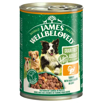James Wellbeloved Adult Dog Grain Free Hypoallergen kalkun i paté - Økonomipakke: 12 x 400 g