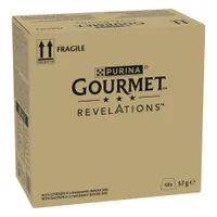 Megabalení Gourmet Revelations Fine Cuts 48 ks (48 x 57 g) - kuřecí a losos