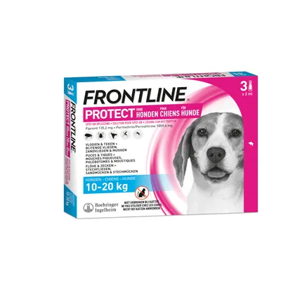 Frontline® TRI-ACT  Protect Spot On pour chien - Taille M : 3 pipettes x 2 ml