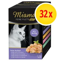Sparpaket Miamor Feine Filets Mini Pouch 32 x 50 g - Mix (Feine Auslese & Selection)