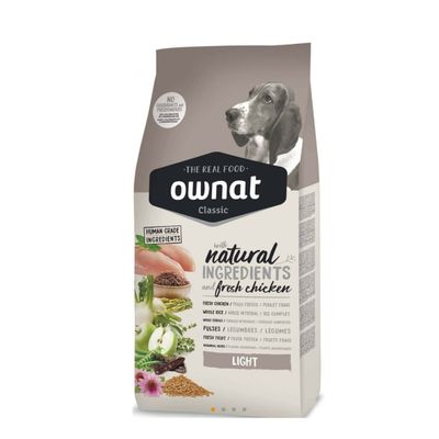 Croquettes Ownat Dog Classic Light 4 kg