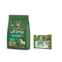 Croquettes Ultima  2,5 kg pour chat + sachets Ultima offerts ! - Urinary Tract poulet + 4 x 70 g Expert Nutrition Urinary Poulet et bœuf