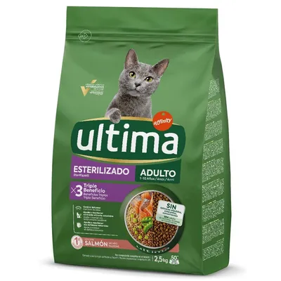 Croquettes Ultima 2 x 2,5 kg pour chat : 40 % de remise sur le 2ème sac !