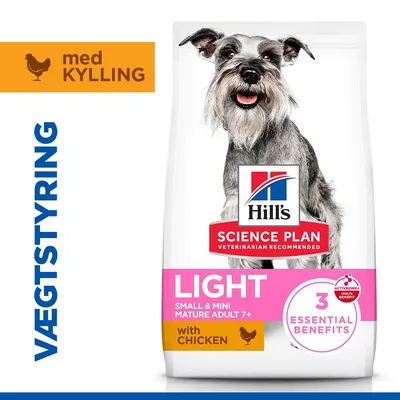 Hill's Science Plan Mature Adult 7+ Small & Mini Light med kylling - 2,5 kg