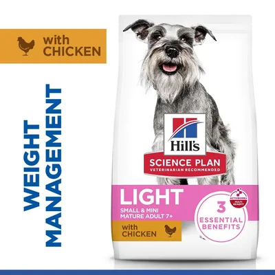 Hill's Science Plan Mature Adult 7+ Small & Mini Light s piščancem - Varčno pakiranje: 2 x 2,5 kg