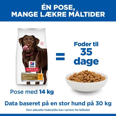 Hill's Science Plan Healthy Mobility Adult 1+ Large Kylling - 14 kg