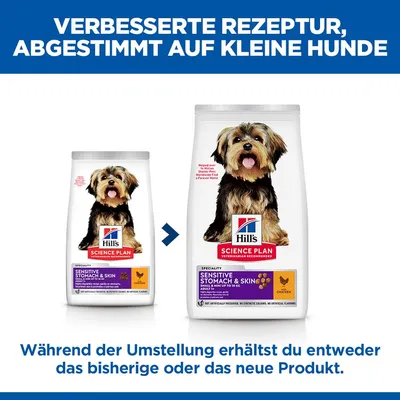 Hill's Science Plan Sensitive Stomach & Skin Adult 1+ Small & Mini mit Huhn - Sparpaket: 2 x 6 kg