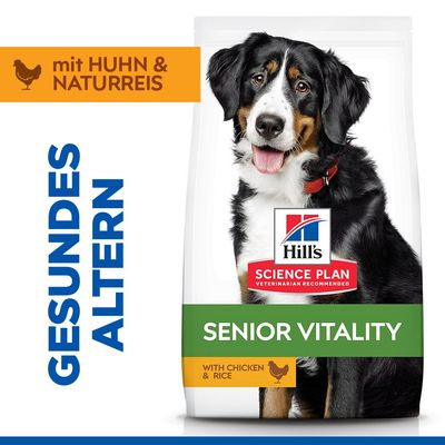 Hill's Science Plan Senior Vitality Mature Adult 6+ Large mit Huhn