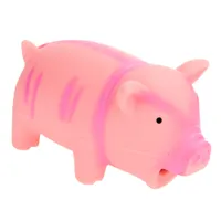 Игрушка для собак из латекса - свинья с пищалкой - 15 см, розовая
