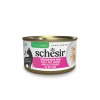 Boîtes Schesir Complements en gelée 6 x 70 g pour chat - poulet avec jambon