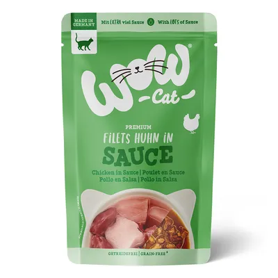 WOW Cat in Soße 8 x 85 g - Huhn WOW Cat in Soße 8 x 85 g - Huhn