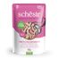 Schesir Complete Voeding filet in gelei 6 x 85 g Tonijn en kip met ham