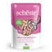 Schesir Complete Voeding filet in gelei 6 x 85 g Tonijn en kip met ham