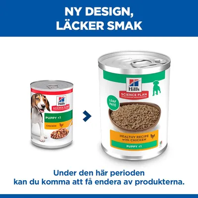 Hill's Science Plan Puppy <1 - Med nötkött 6 x 370 g