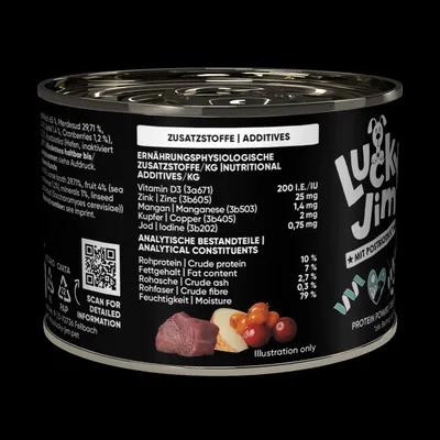 Lucky Jim MINI Mono 6 x 200 g - jehněčí