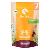 Herrmanns Selection / Selección ecológica 12 x 100 g - Pato ecológico con patatas ecológicas y chips de plátano ecológico