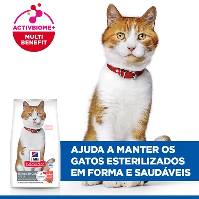 Hill's Science Plan Adult Sterilised com salmão - 10 kg