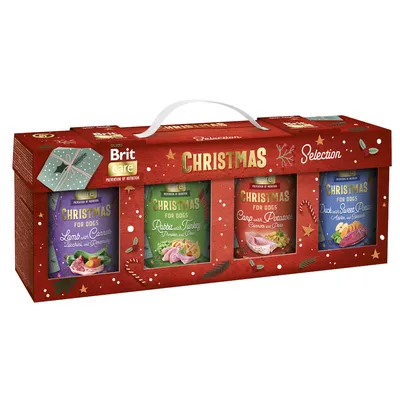 Brit Care vianočný výber - 16 x 400 g (4 príchute) Brit Care vianočný výber - 16 x 400 g (4 príchute)