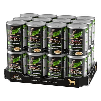 Purina Pro Plan Veterinary Diets HA Hypoallergenic Puppy & Adult Mousse. Specialfoder för hundar, hypoallergen.
