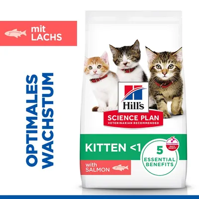 Hill's Science Plan Kitten <1 лосось - 2 x 7 кг