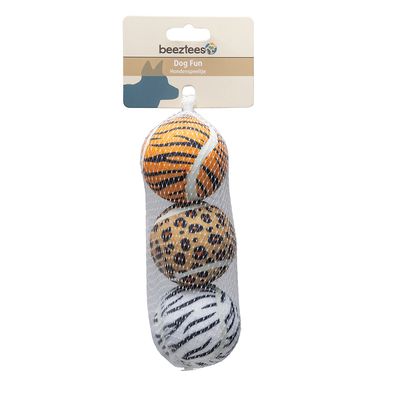 beeztees Hundespielzeug Dschungelbälle 3 x Ø 6,5 cm