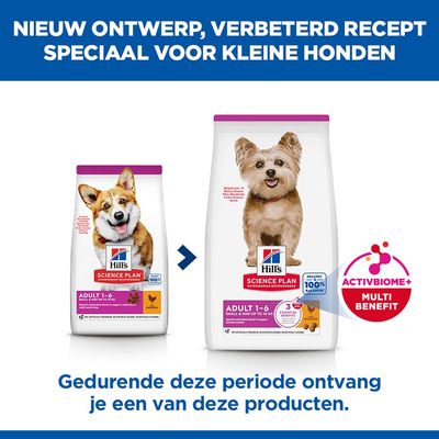 Hill's Science Plan Adult 1-6 Small & Mini met Kip