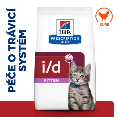 Hill's Prescription Diet i/d Digestive Care Kitten kuřecí - Výhodné balení: 2 x 3 kg