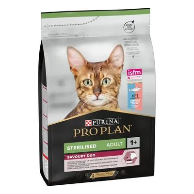 PURINA PRO PLAN Sterilised Adult Duo Kabeljauw & Forel