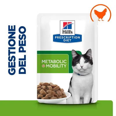 Hill's Prescription Diet j/d Metabolic + Mobility umido per gatti - Pollo - 48 x 85 g