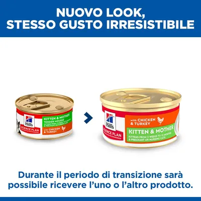 Hill's Science Plan Kitten & Mother Tender Mousse con Pollo e Tacchino