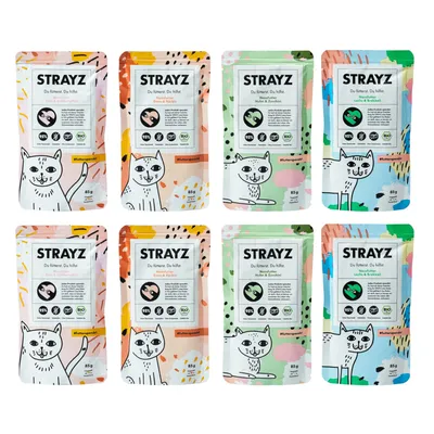 STRAYZ BIO 8 x 85 g - Assortiment d’essai BIO