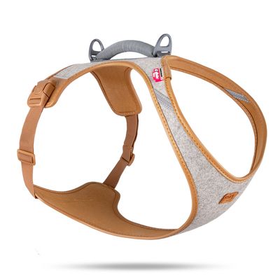 Curli Alpine Belka Geschirr, grau - Größe 2XL: Brustumfang 62,8 - 70,1 cm