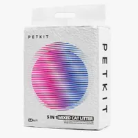 Petkit Maison de toilette autonettoyante Purobot Max Pro - accessoires : litière mixte 5 en 1 pour chat (3,6 kg)