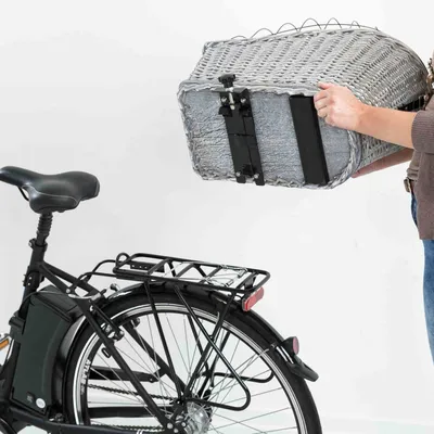 Trixie cykelkorg med galler, för pakethållare - L 35 x B 49 x H 55 cm