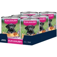 Eukanuba Puppy Rich in Turkey with Carrots - výhodné balení: 24 x 400 g